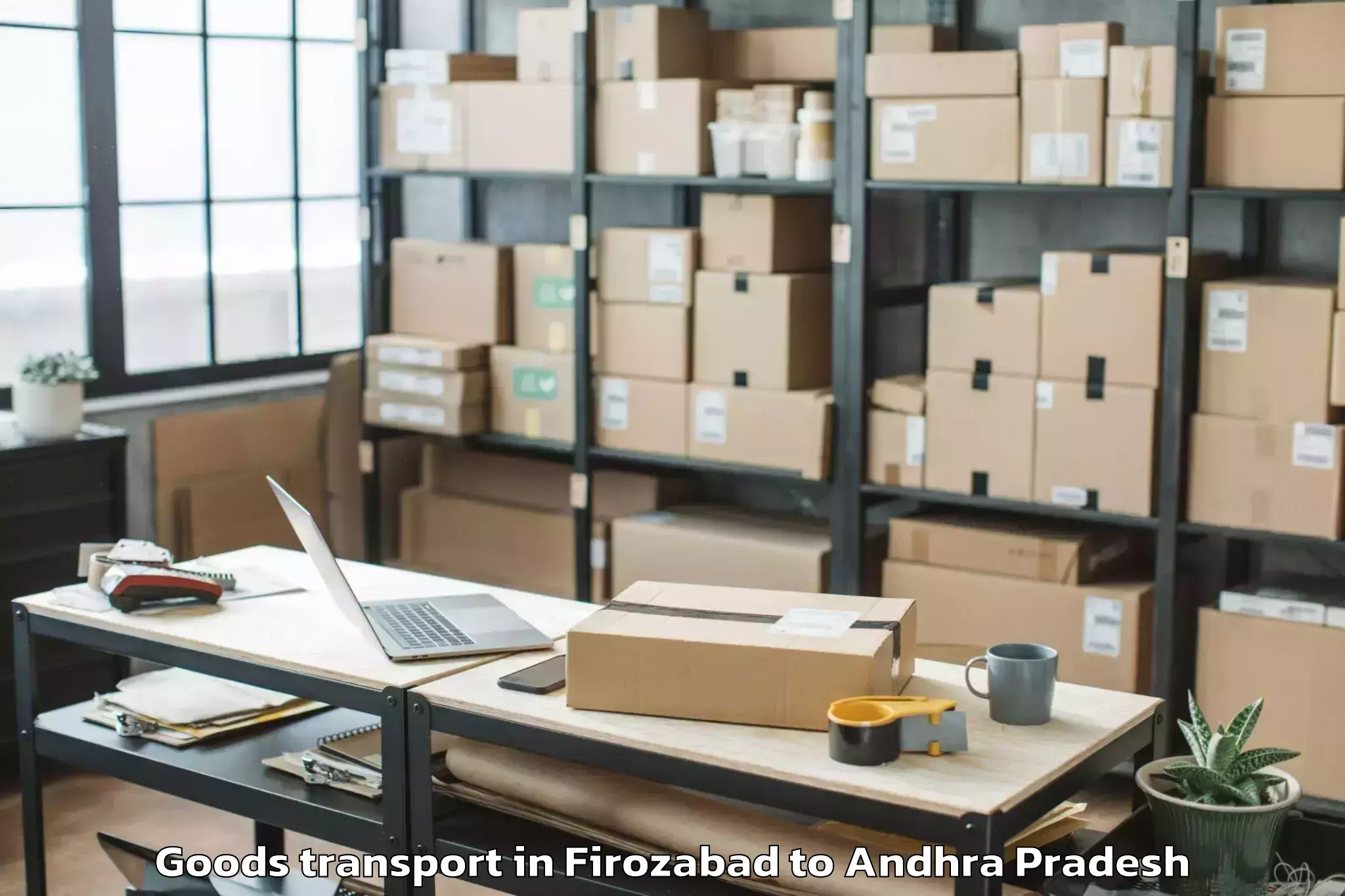 Professional Firozabad to Kalidindi Goods Transport